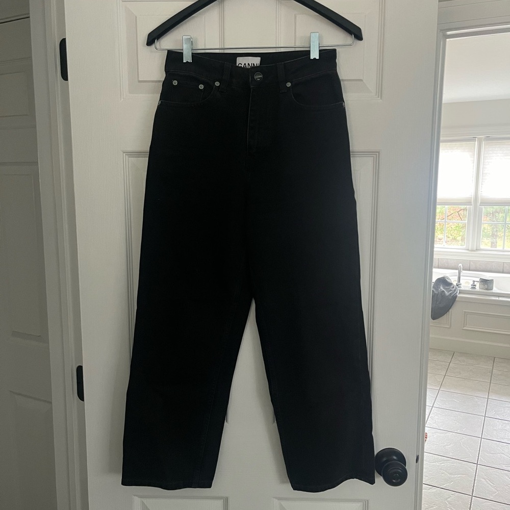 Ganni Misy Cropped Jeans | Black